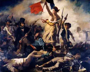 liberty leading the people oil canvas eugene 1830