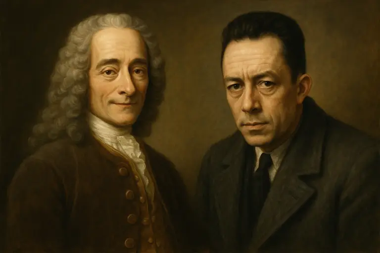 voltaire and camus timeless gaze